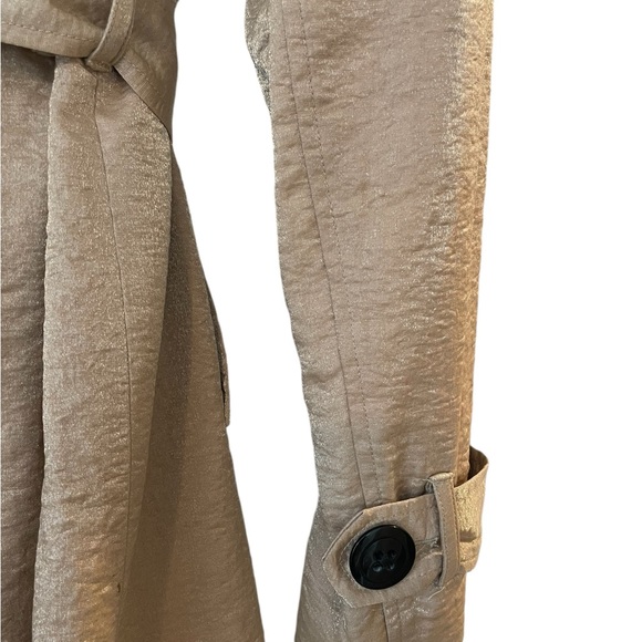 Boston Proper Trench Coat with Sheen, Small - Picture 3 of 7
